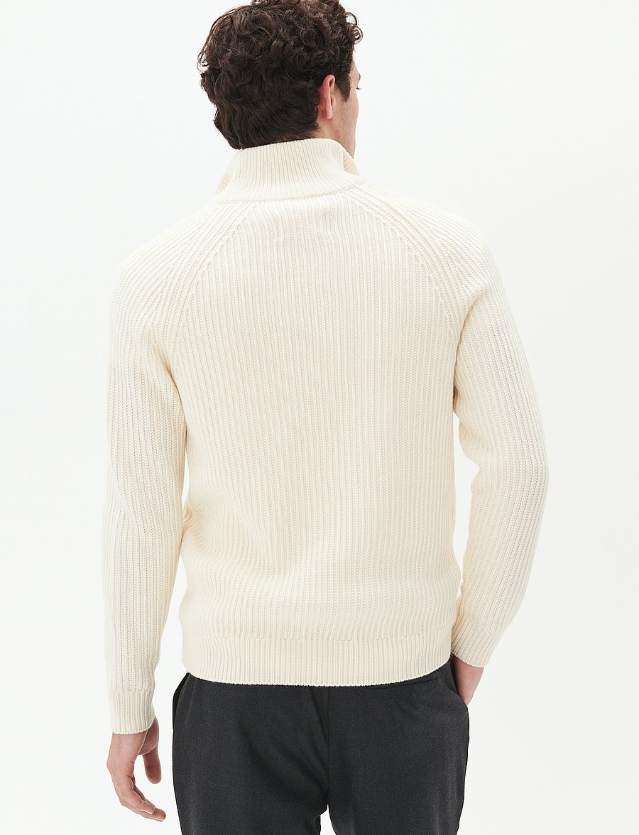 Matinique - MAblimey 73 - half zip jumpers - off white - 4