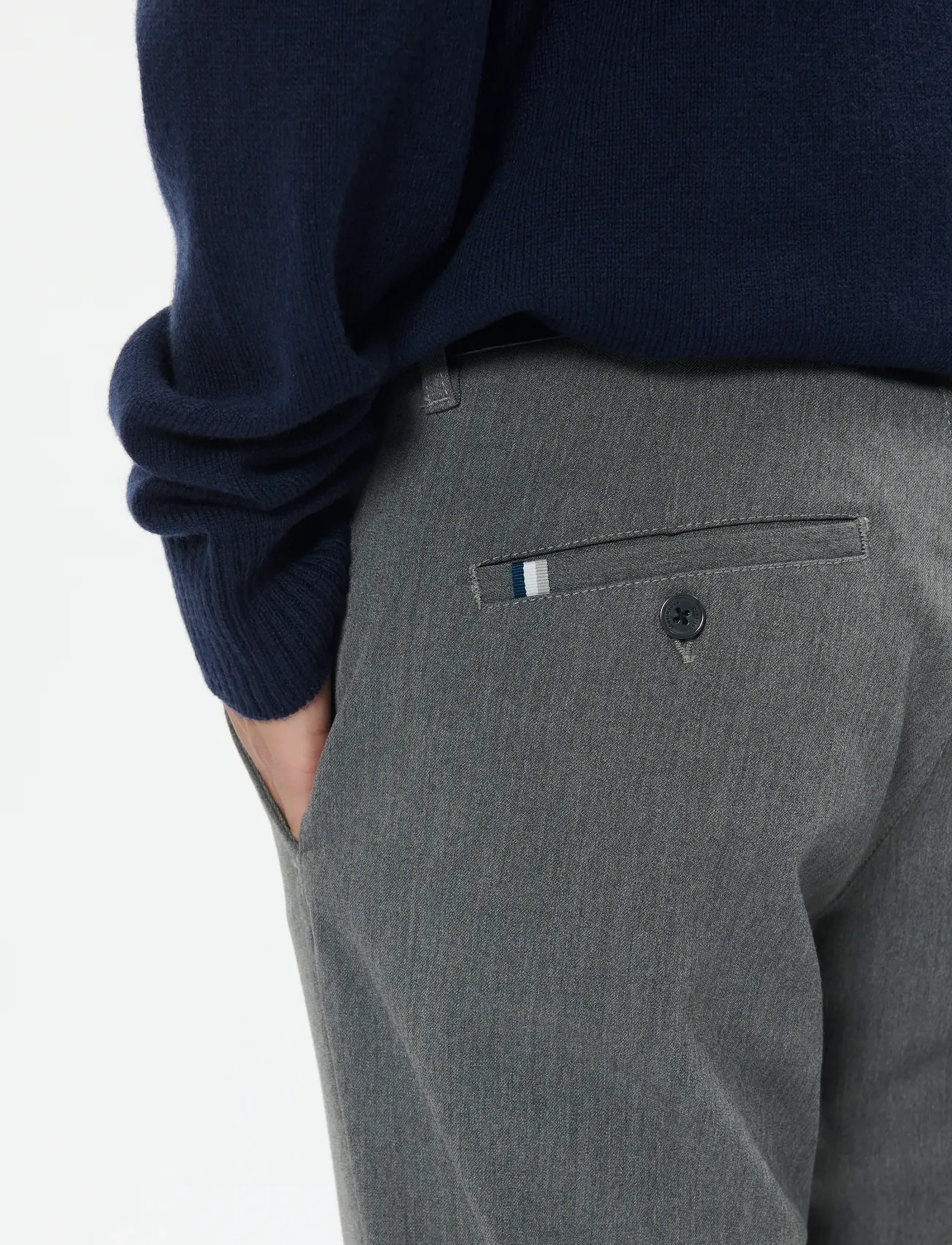 Matinique - MAPristu - suit trousers - medium grey melange - 4