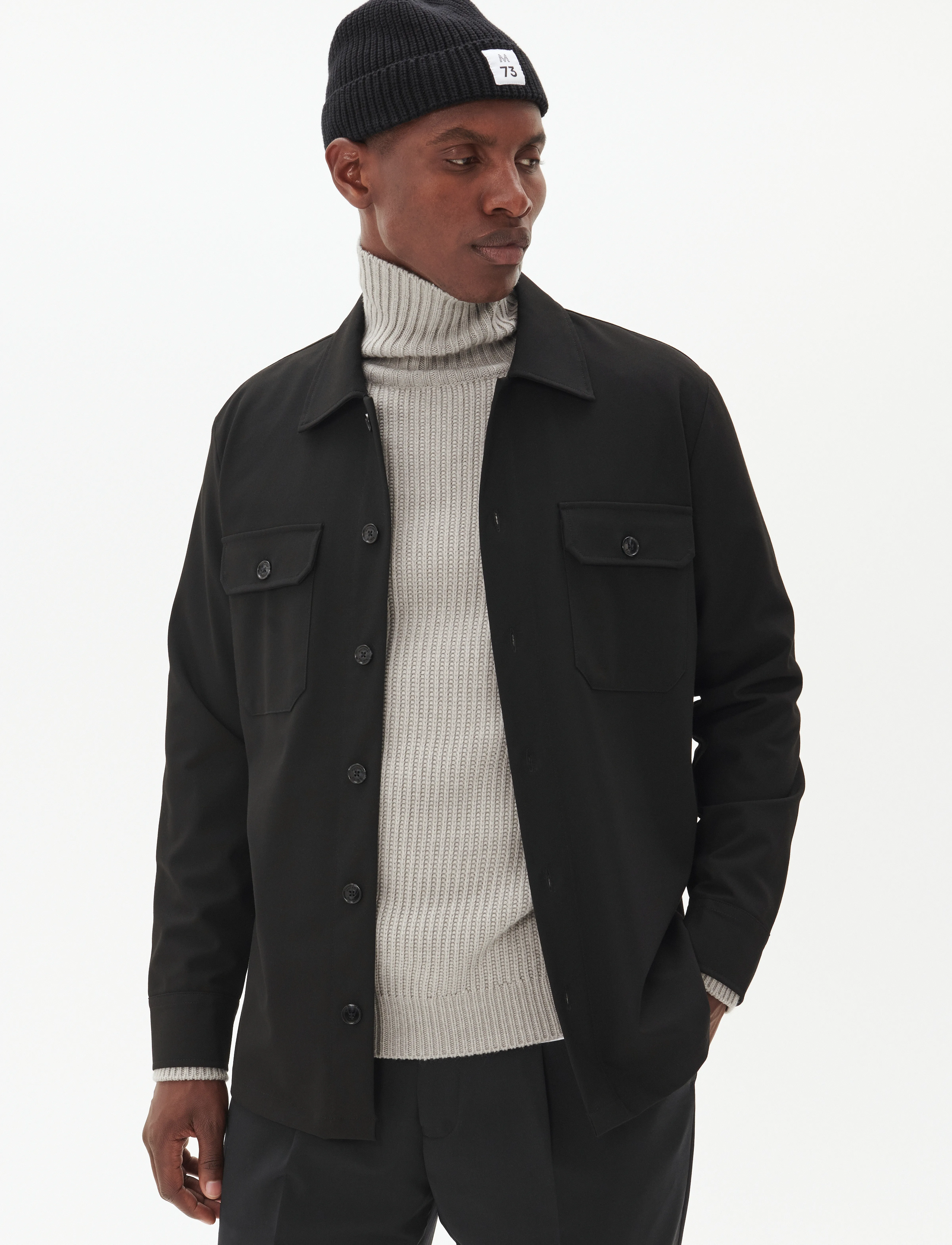 Matinique MADamo - Overshirts - BLACK / black
