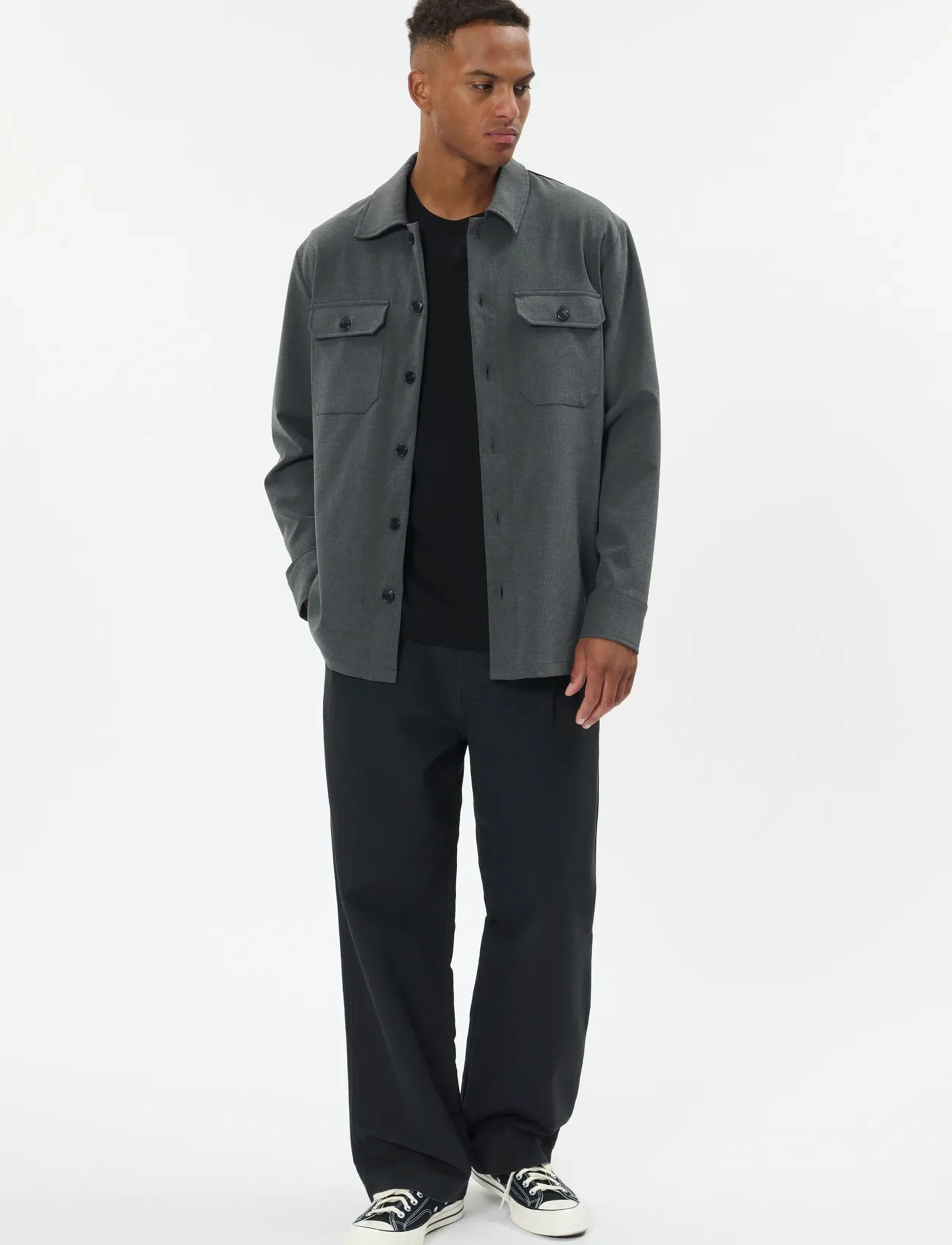 Matinique - MADamo - overshirts - medium grey melange - 2