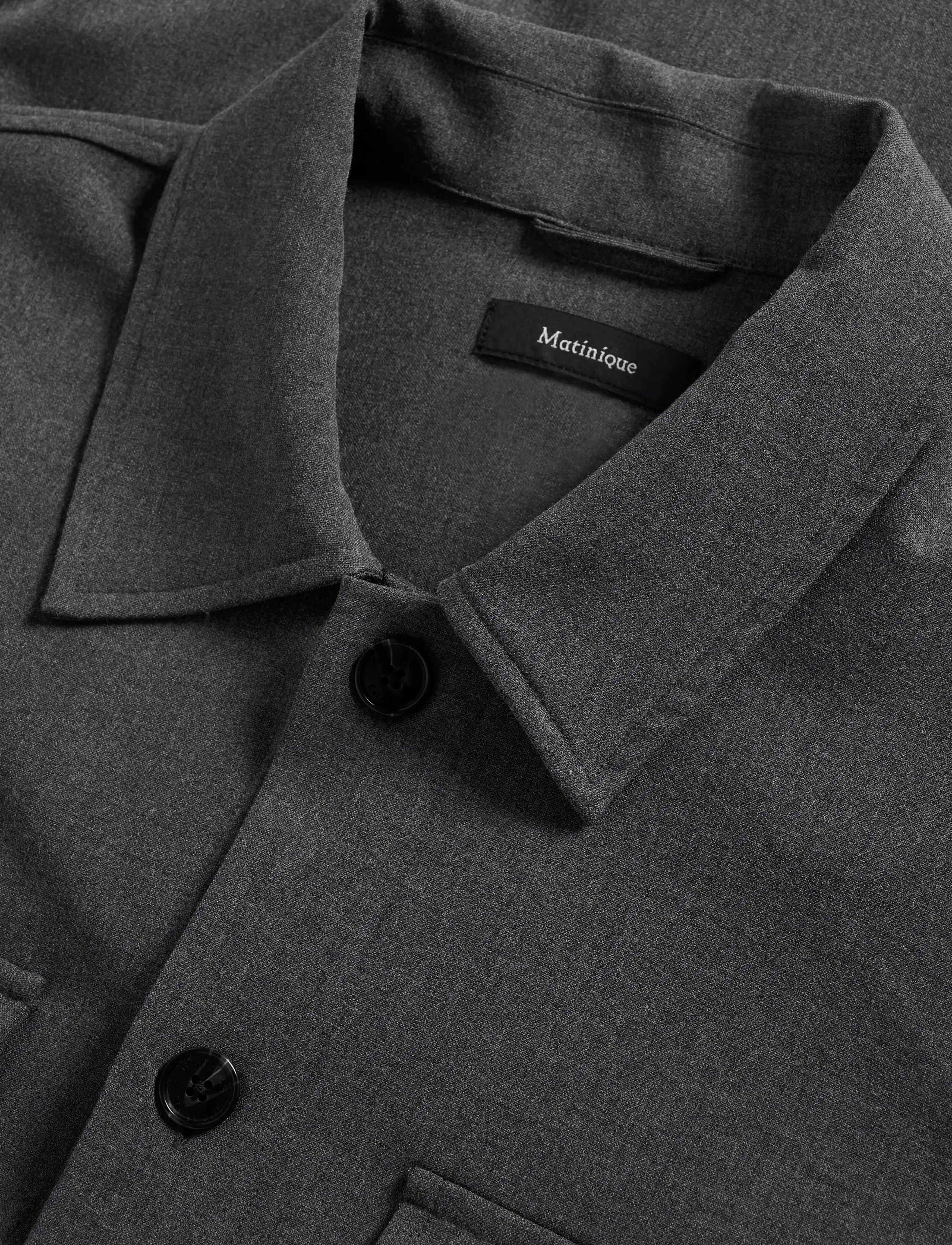 Matinique - MADamo - overshirts - medium grey melange - 5