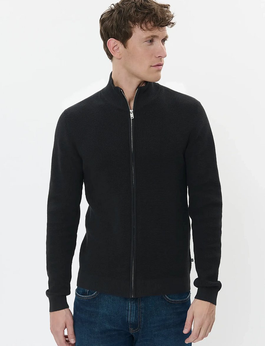 Matinique - MAlagoon Cardigan - pullover mit durchgehendem reißverschluss - black - 0