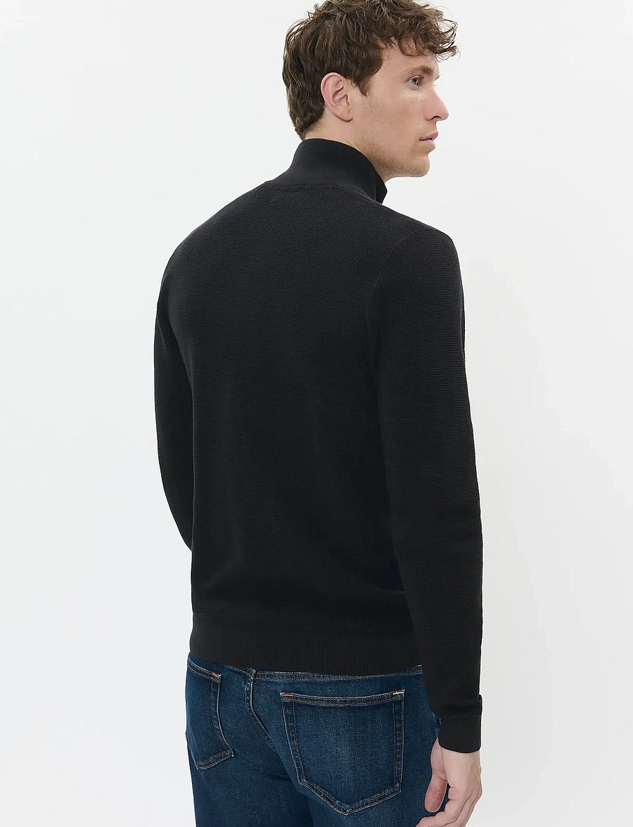 Matinique - MAlagoon Cardigan - pullover mit durchgehendem reißverschluss - black - 4