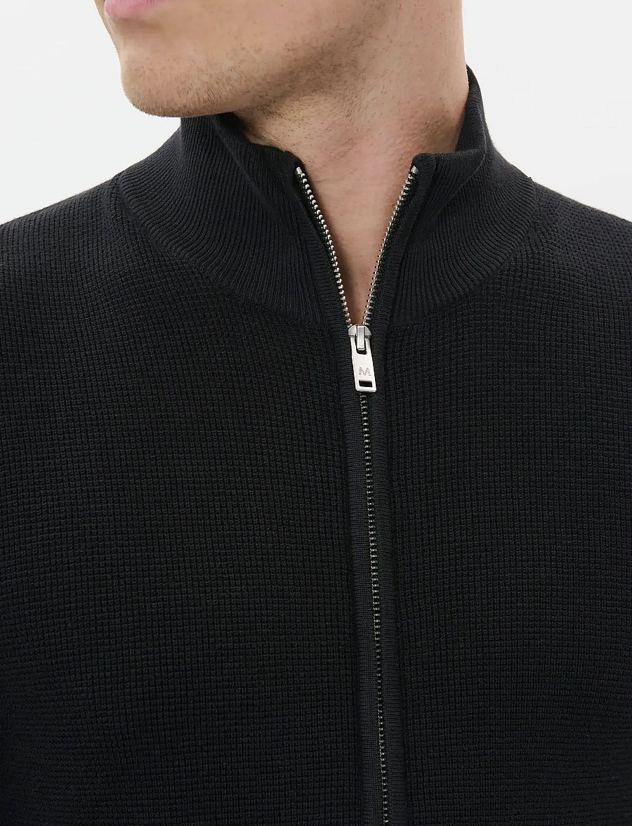Matinique - MAlagoon Cardigan - pullover mit durchgehendem reißverschluss - black - 5