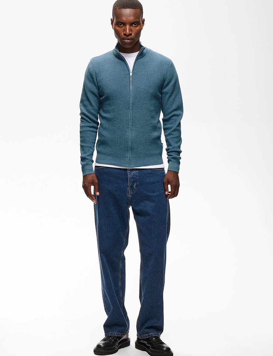 Matinique - MAlagoon Cardigan - pullover mit durchgehendem reißverschluss - captain's blue melange - 3