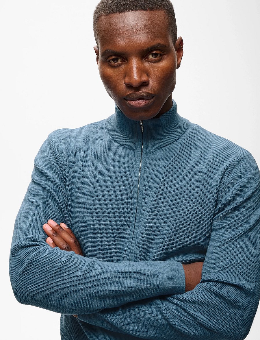 Matinique - MAlagoon Cardigan - pullover mit durchgehendem reißverschluss - captain's blue melange - 5