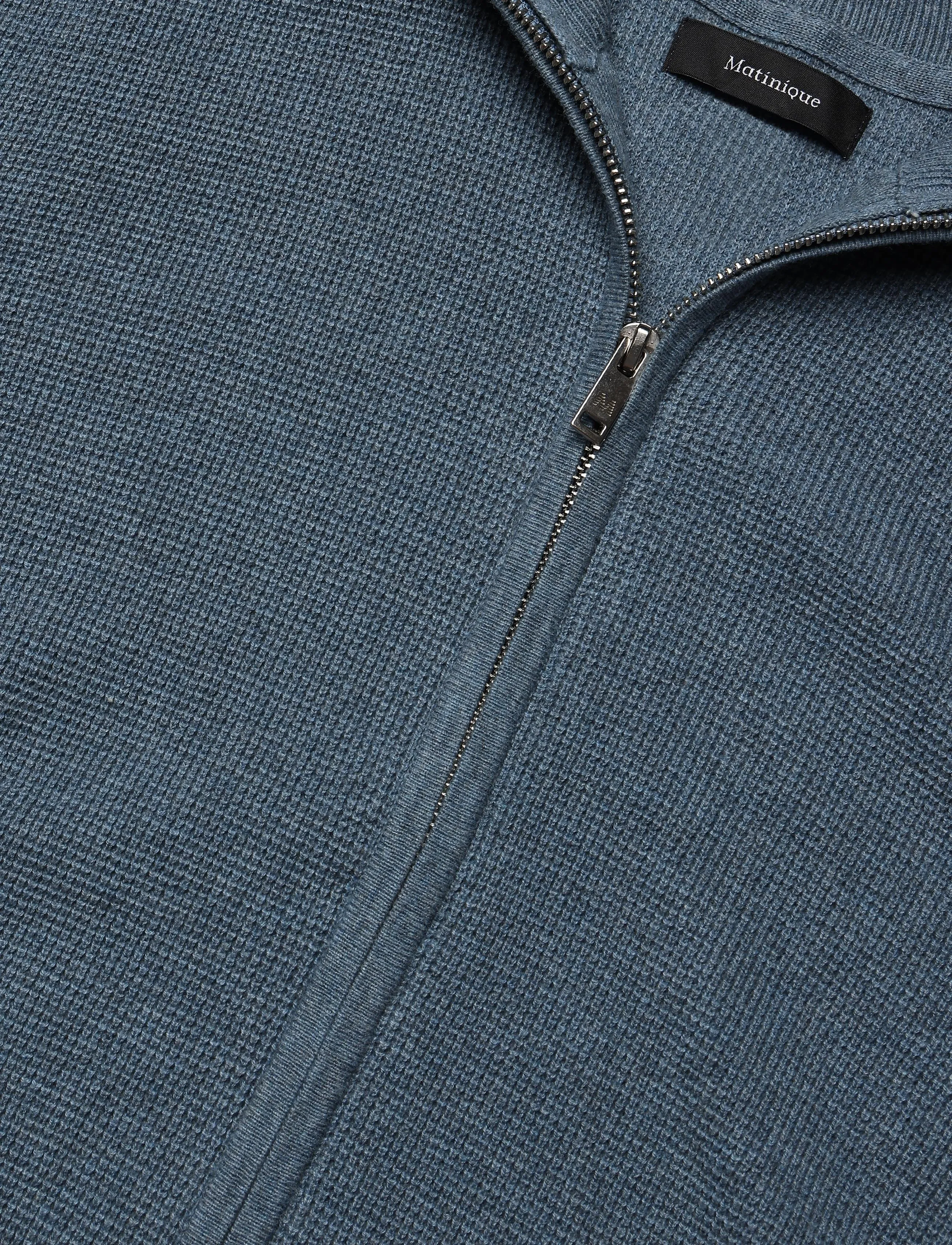 Matinique - MAlagoon Cardigan - pullover mit durchgehendem reißverschluss - captain's blue melange - 3