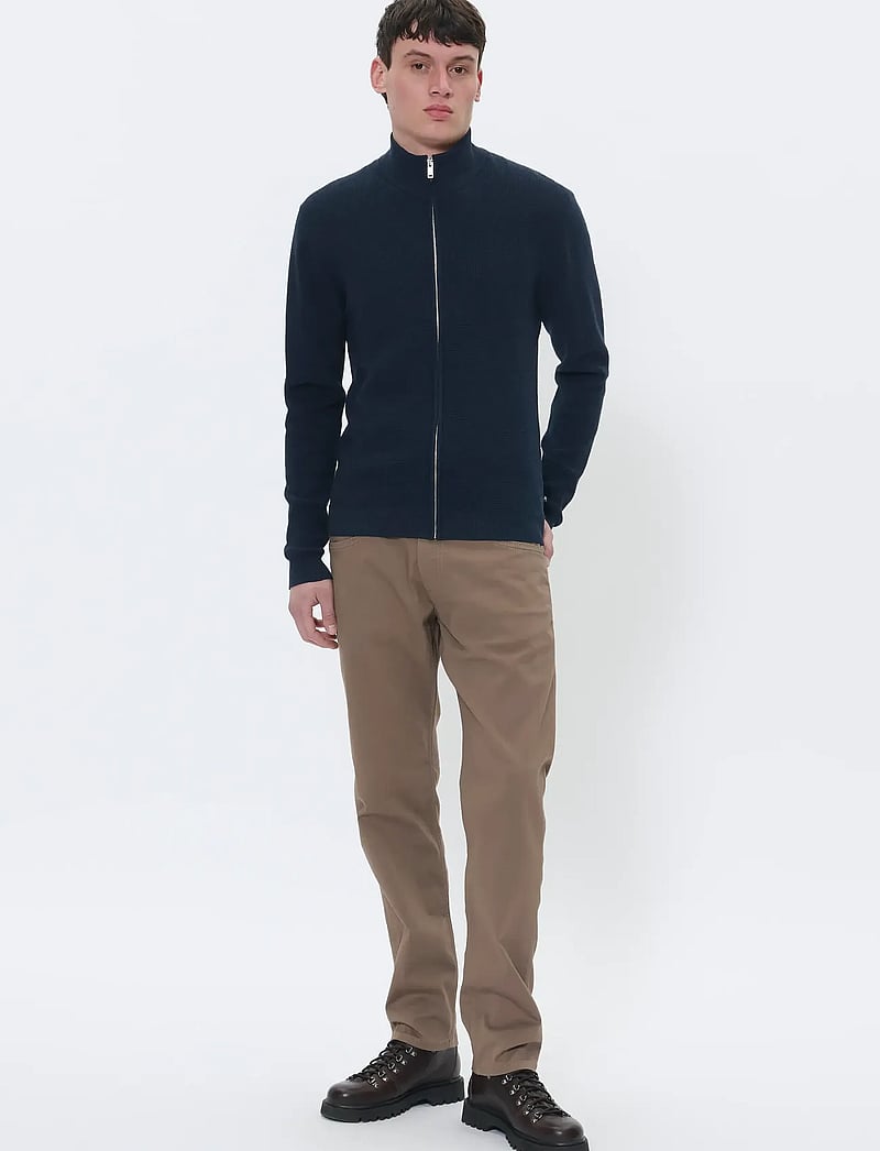 Matinique - MAlagoon Cardigan - pullover mit durchgehendem reißverschluss - dark navy melange - 2