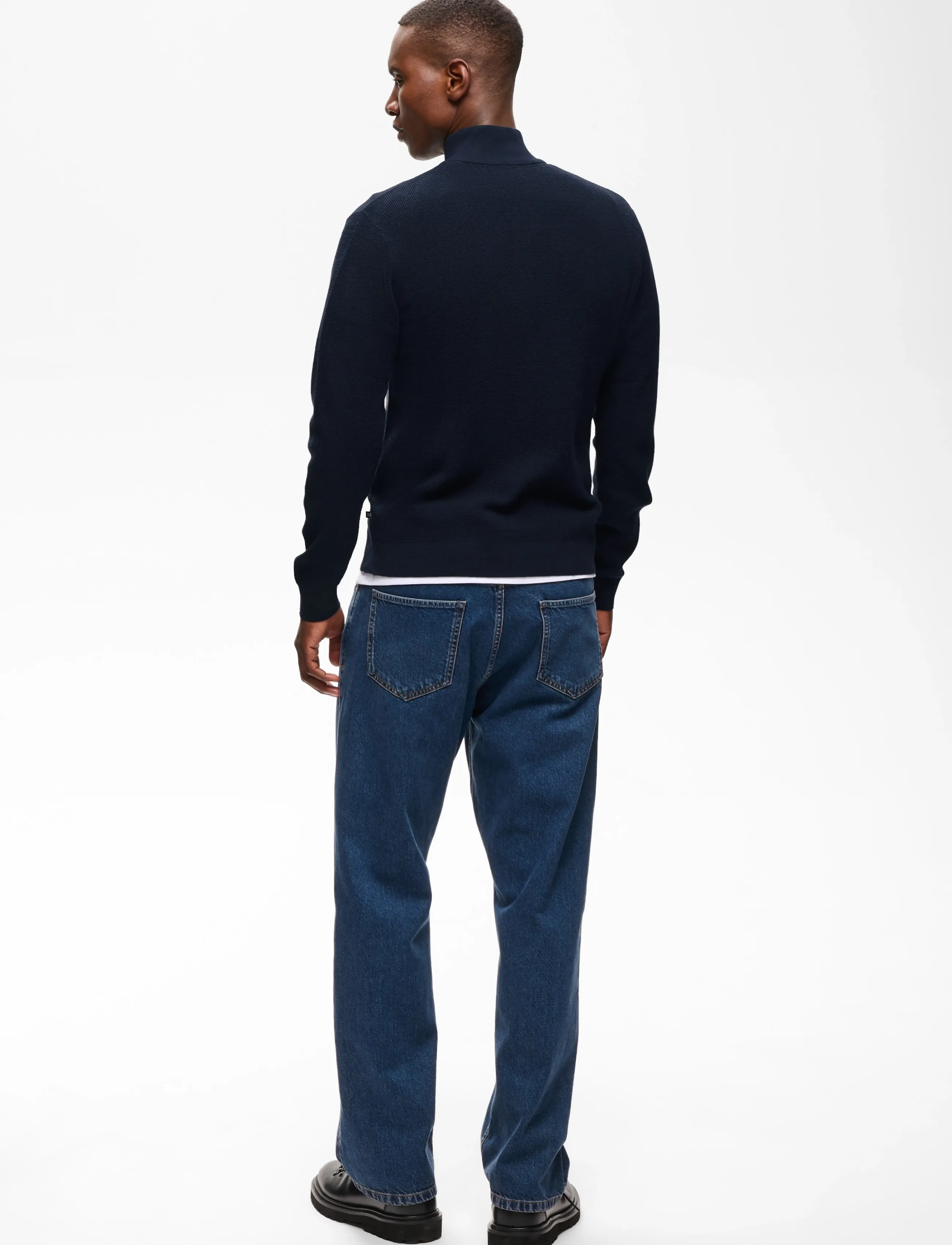 Matinique - MAlagoon Cardigan - fullzip strik - dark navy melange - 3