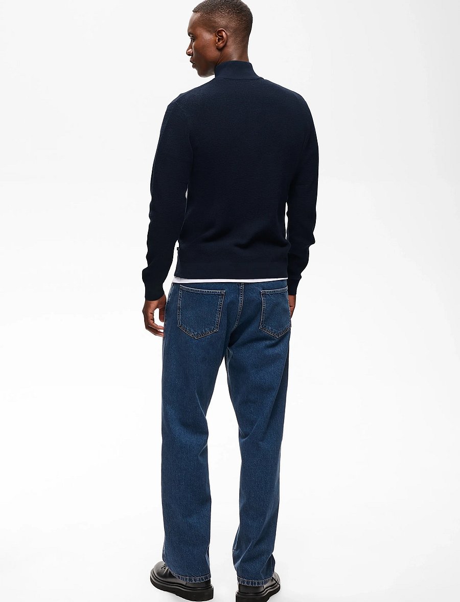 Matinique - MAlagoon Cardigan - fullzip strik - dark navy melange - 3