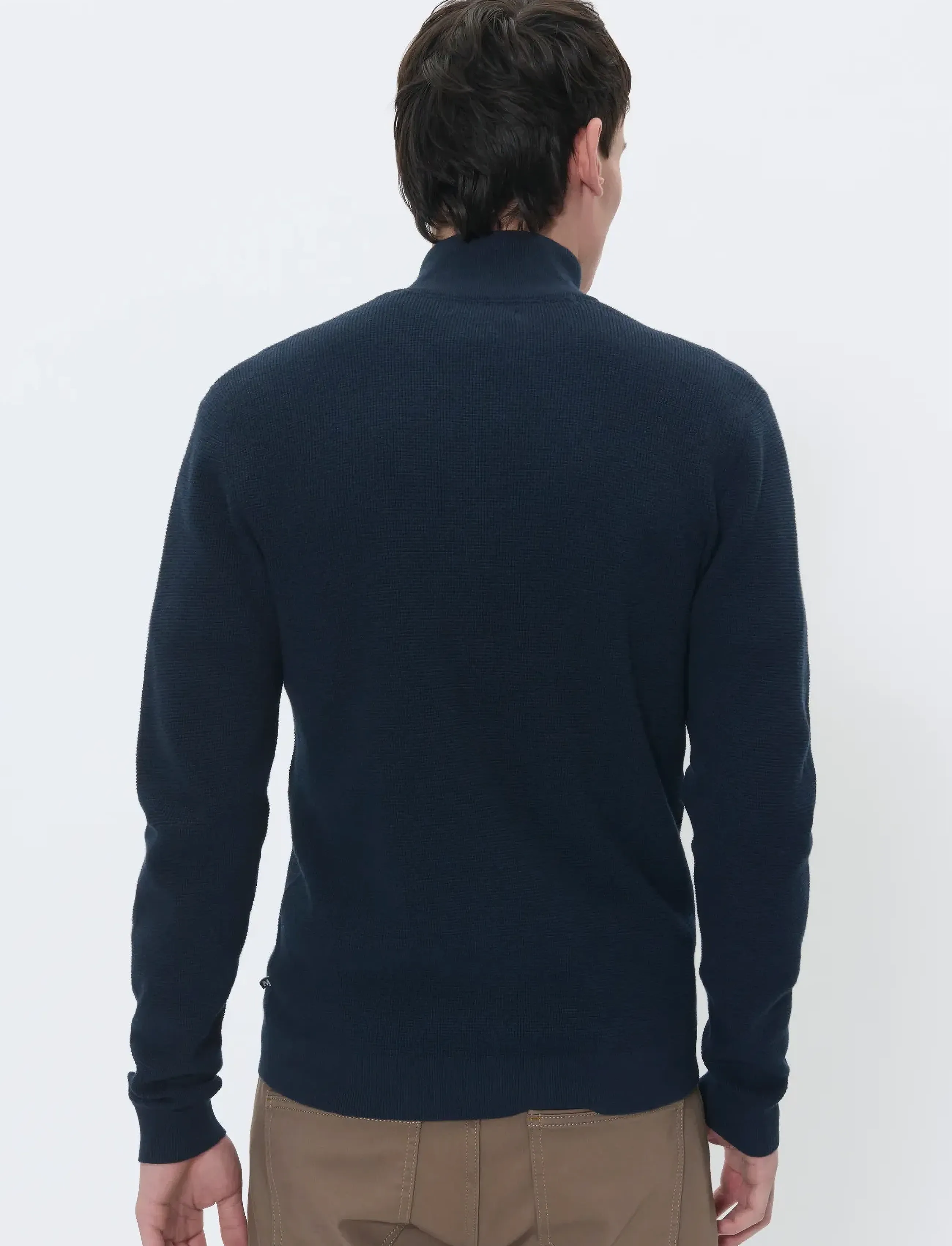 Matinique - MAlagoon Cardigan - fullzip strik - dark navy melange - 3