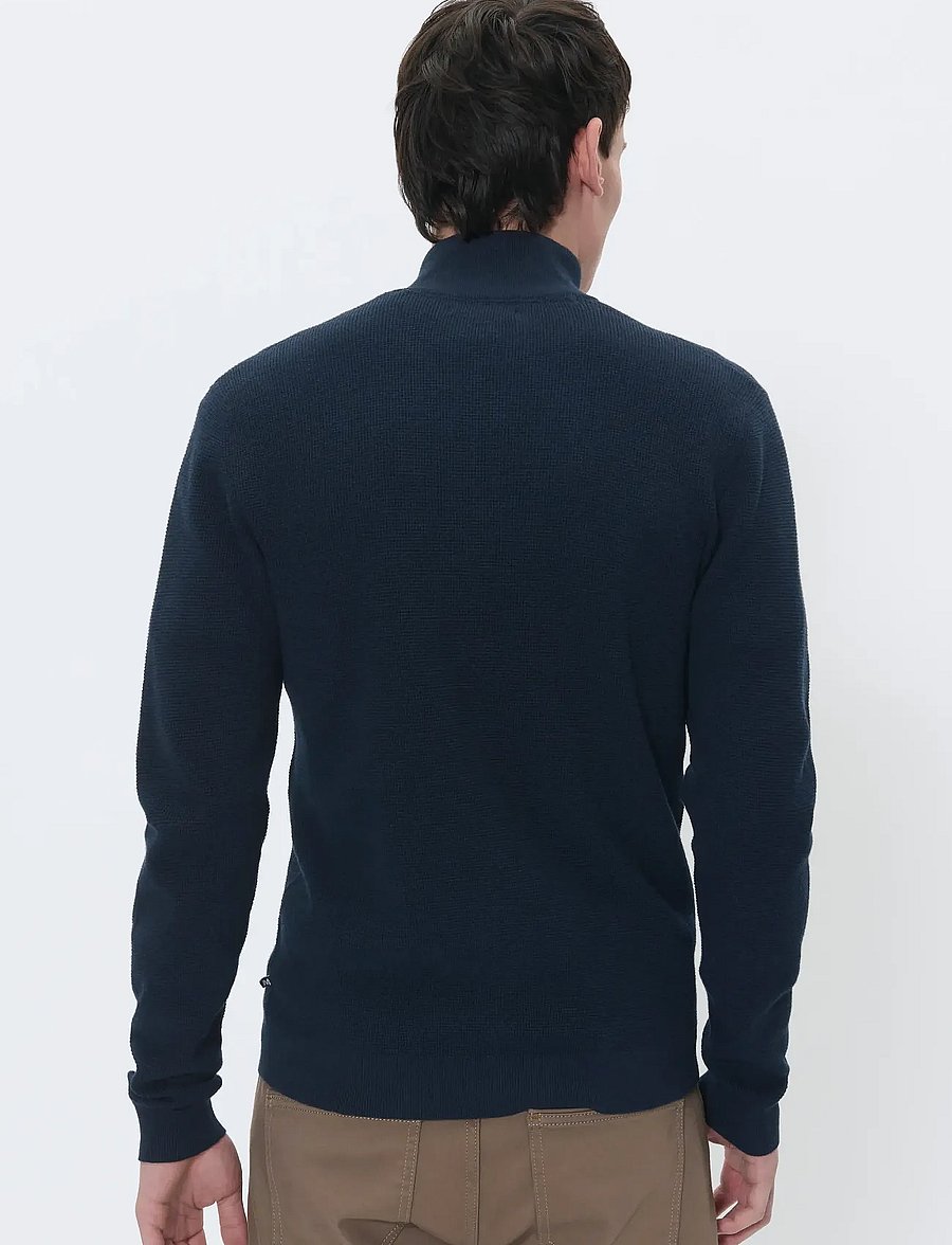Matinique - MAlagoon Cardigan - pullover mit durchgehendem reißverschluss - dark navy melange - 3