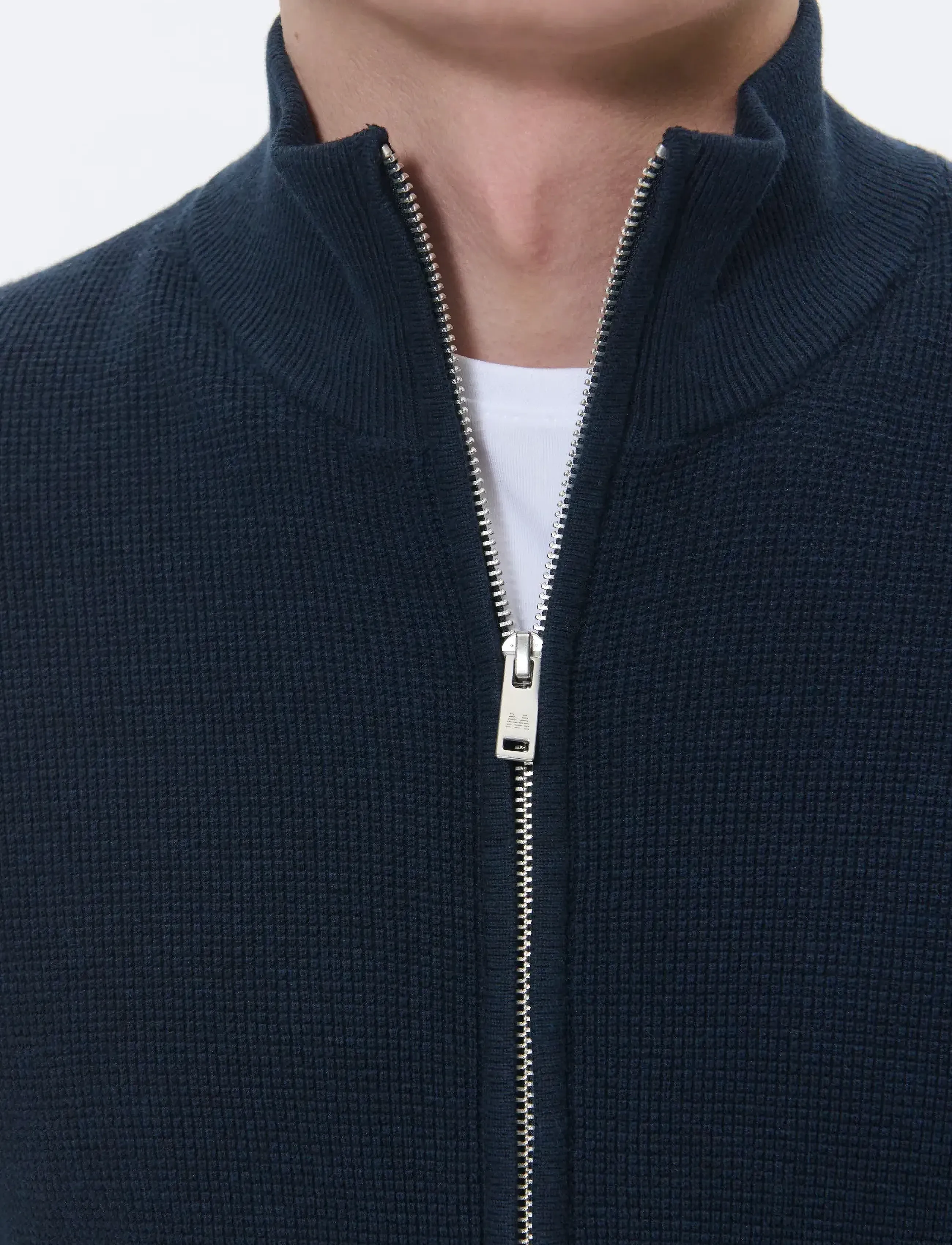 Matinique - MAlagoon Cardigan - fullzip strik - dark navy melange - 4
