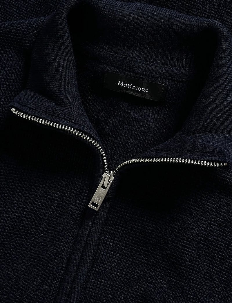 Matinique - MAlagoon Cardigan - pullover mit durchgehendem reißverschluss - dark navy melange - 5