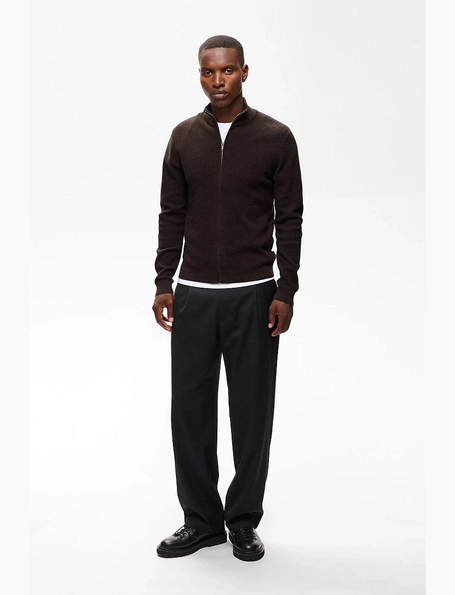 Matinique - MAlagoon Cardigan - fullzip strik - ganache - 3