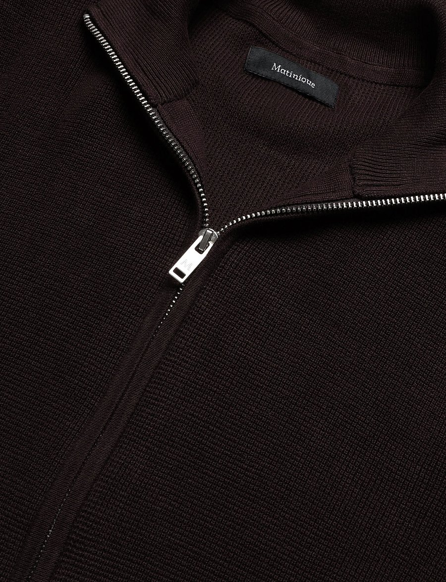 Matinique - MAlagoon Cardigan - pullover mit durchgehendem reißverschluss - ganache - 2