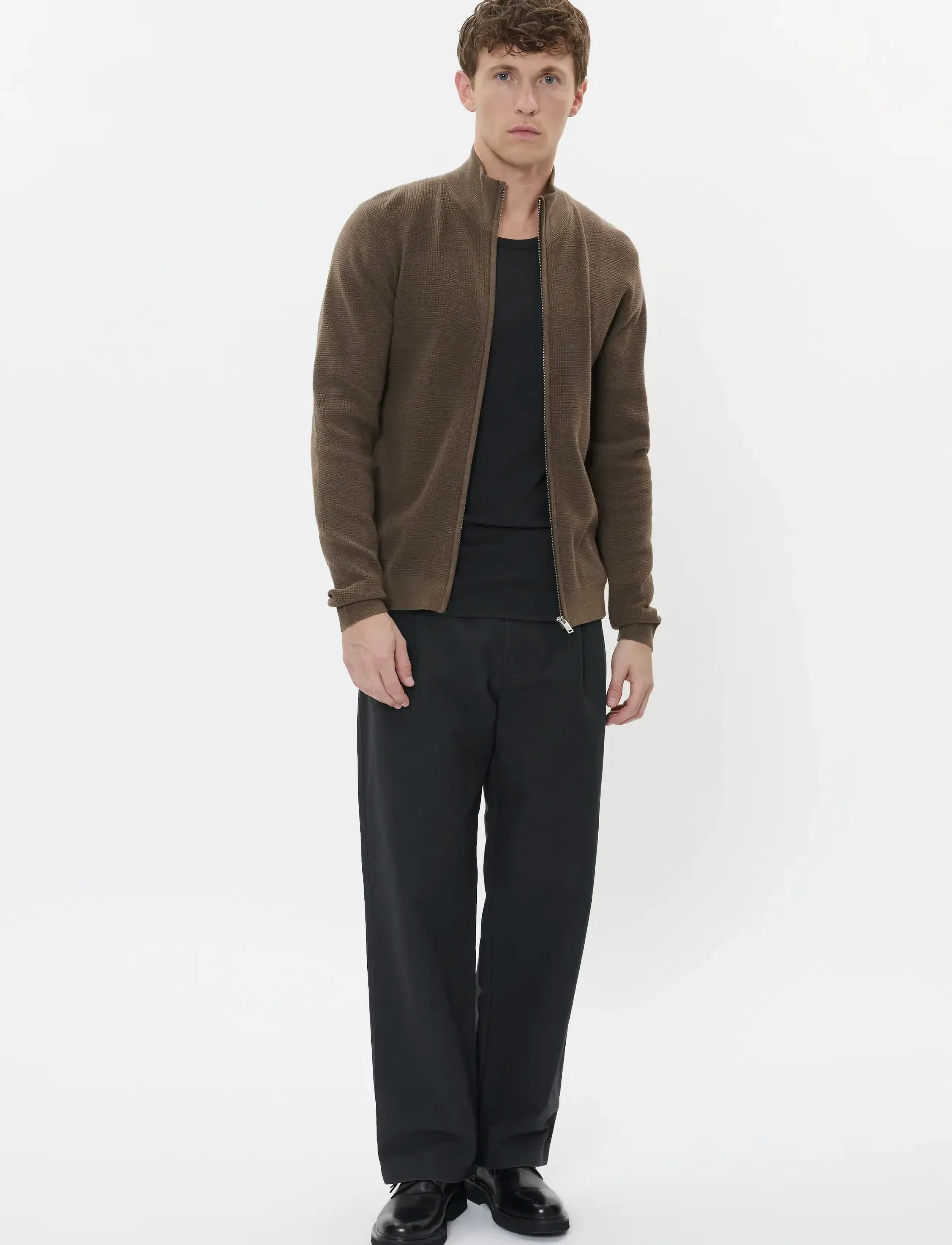 Matinique - MAlagoon Cardigan - fullzip strik - morel melange - 2