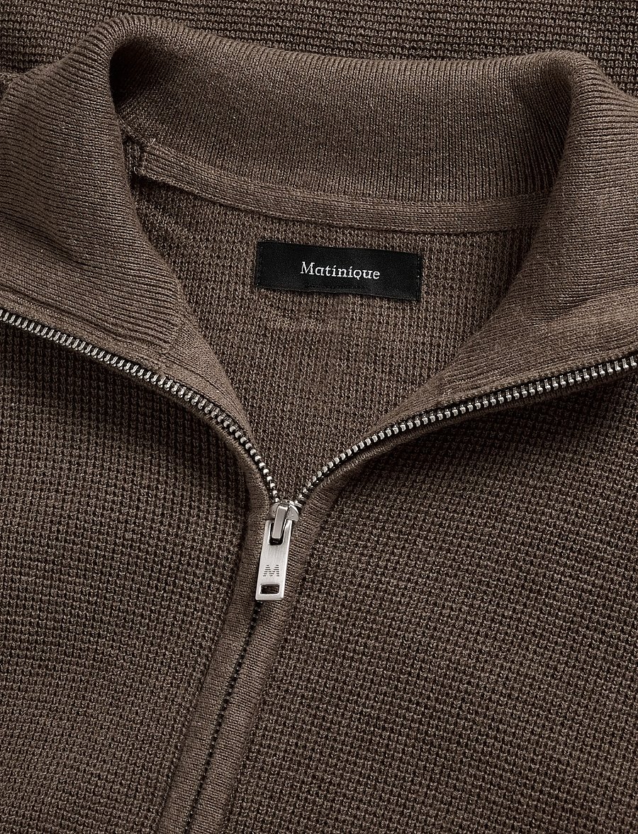 Matinique - MAlagoon Cardigan - pullover mit durchgehendem reißverschluss - morel melange - 5