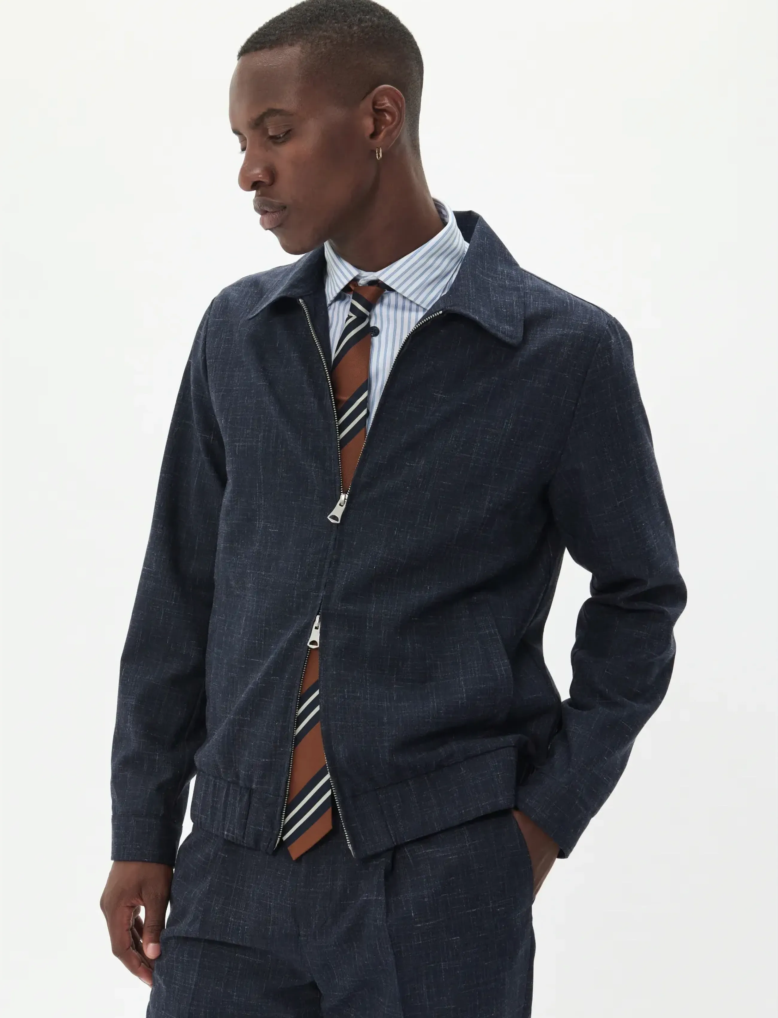 Matinique Maenoch Jacket, Mænd, Harrington Jakke, Navy, Str: 54