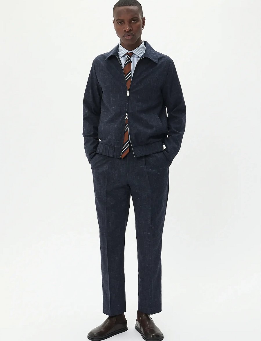 Matinique - MAenoch Jacket - vårjakker - dark navy melange - 3