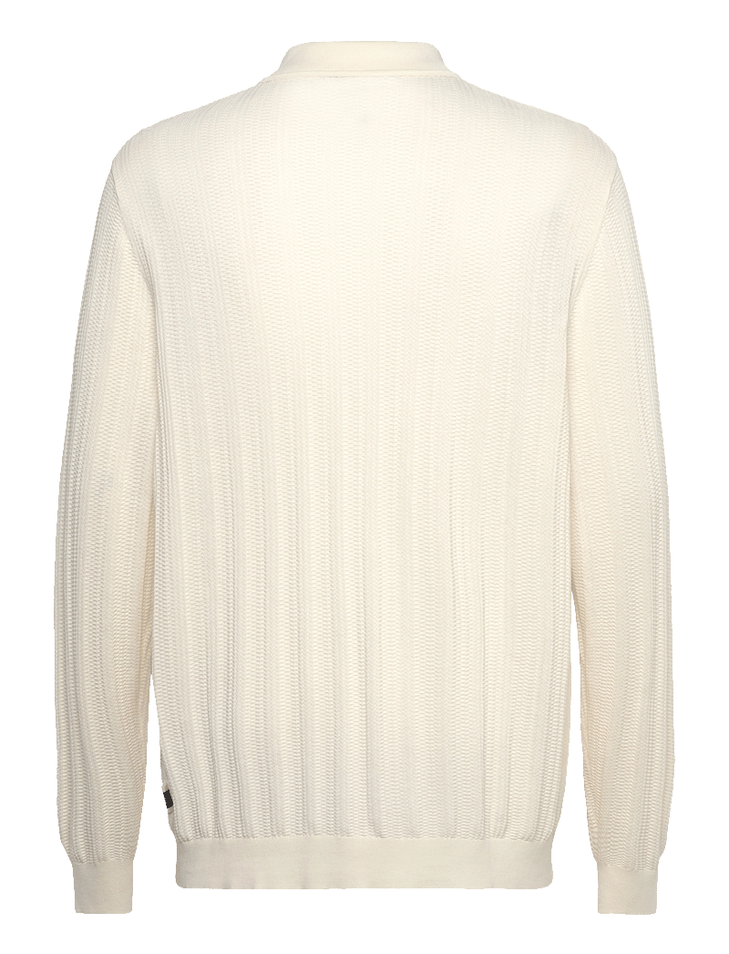 Matinique - MAklint Z Heritage - langärmelige gestrickte polohemden - off white - 2