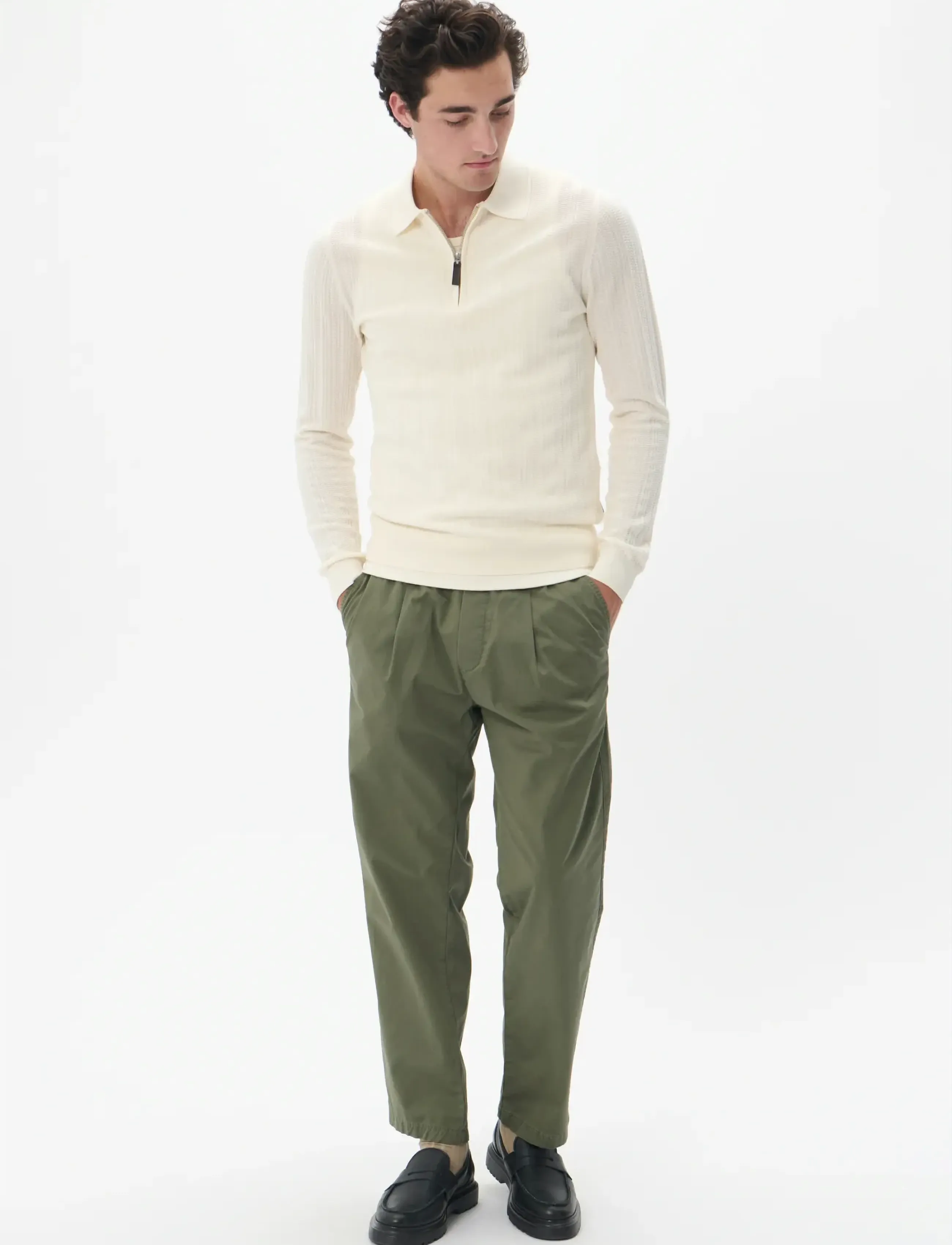 Matinique - MAklint Z Heritage - prjónaðir, síðerma pólóbolir - off white - 3