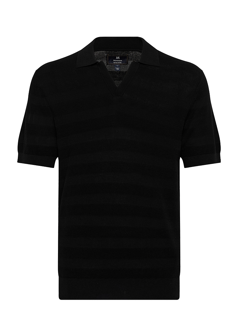 Matinique - MApolo V Heritage - knitted polos - black - 1