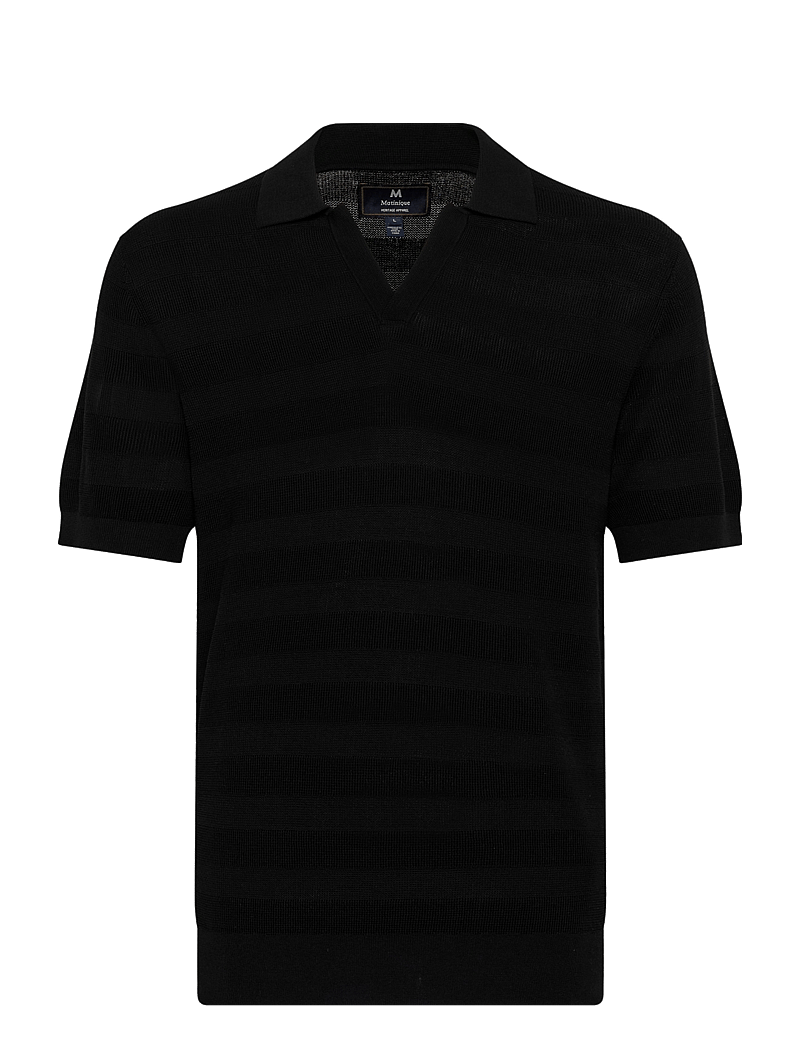 Matinique - MApolo V Heritage - gestrickte polohemden - black - 1