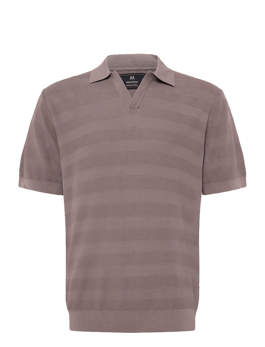 Matinique - MApolo V Heritage - gestrickte polohemden - quail - 0