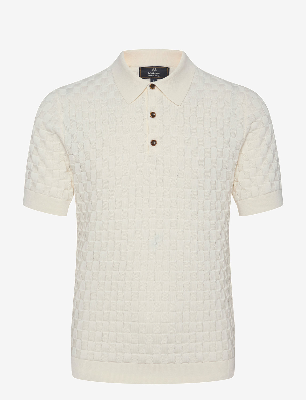Matinique - MApolo BB Heritage - knitted polos - off white - 1