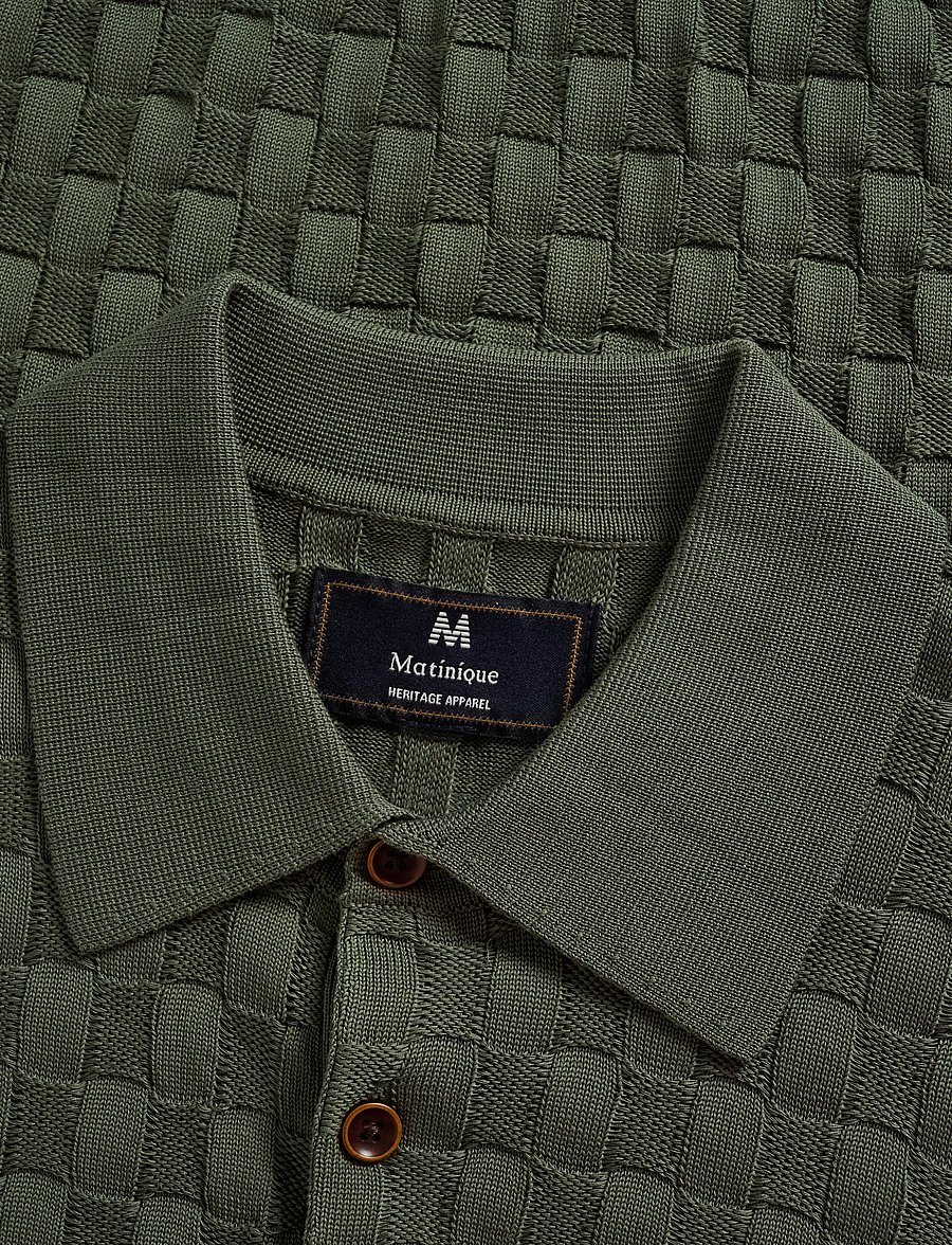 Matinique - MApolo BB Heritage - knitted polos - thyme - 1