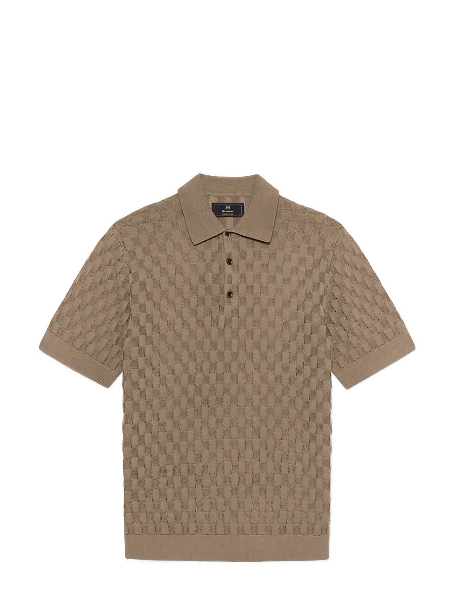 Matinique - MApolo BB Heritage - knitted polos - walnut - 1