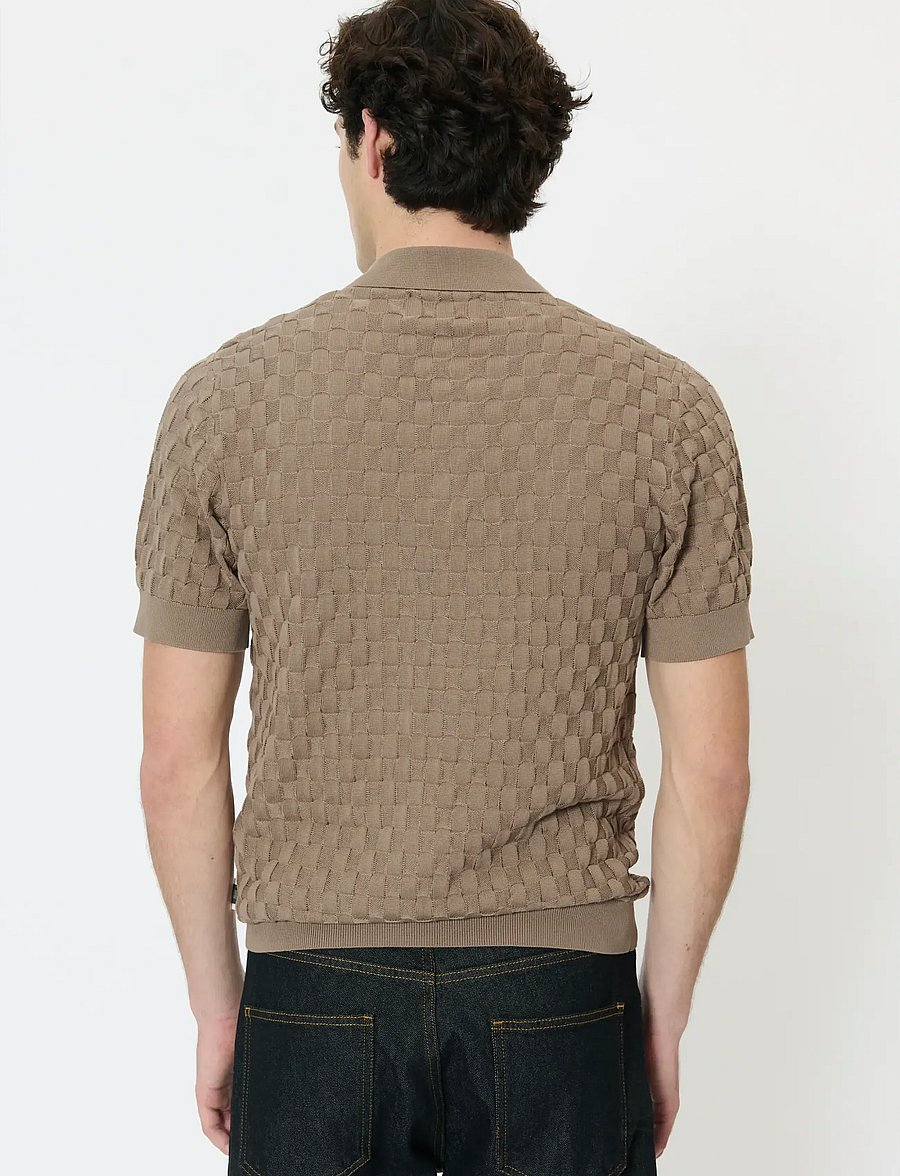 Matinique - MApolo BB Heritage - knitted polos - walnut - 3