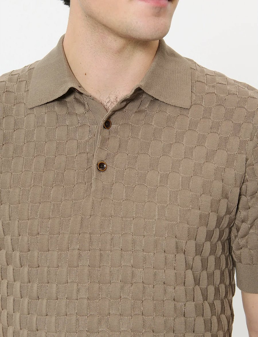 Matinique - MApolo BB Heritage - knitted polos - walnut - 4