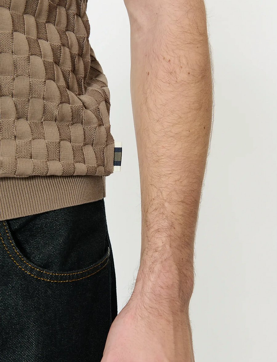 Matinique - MApolo BB Heritage - knitted polos - walnut - 5