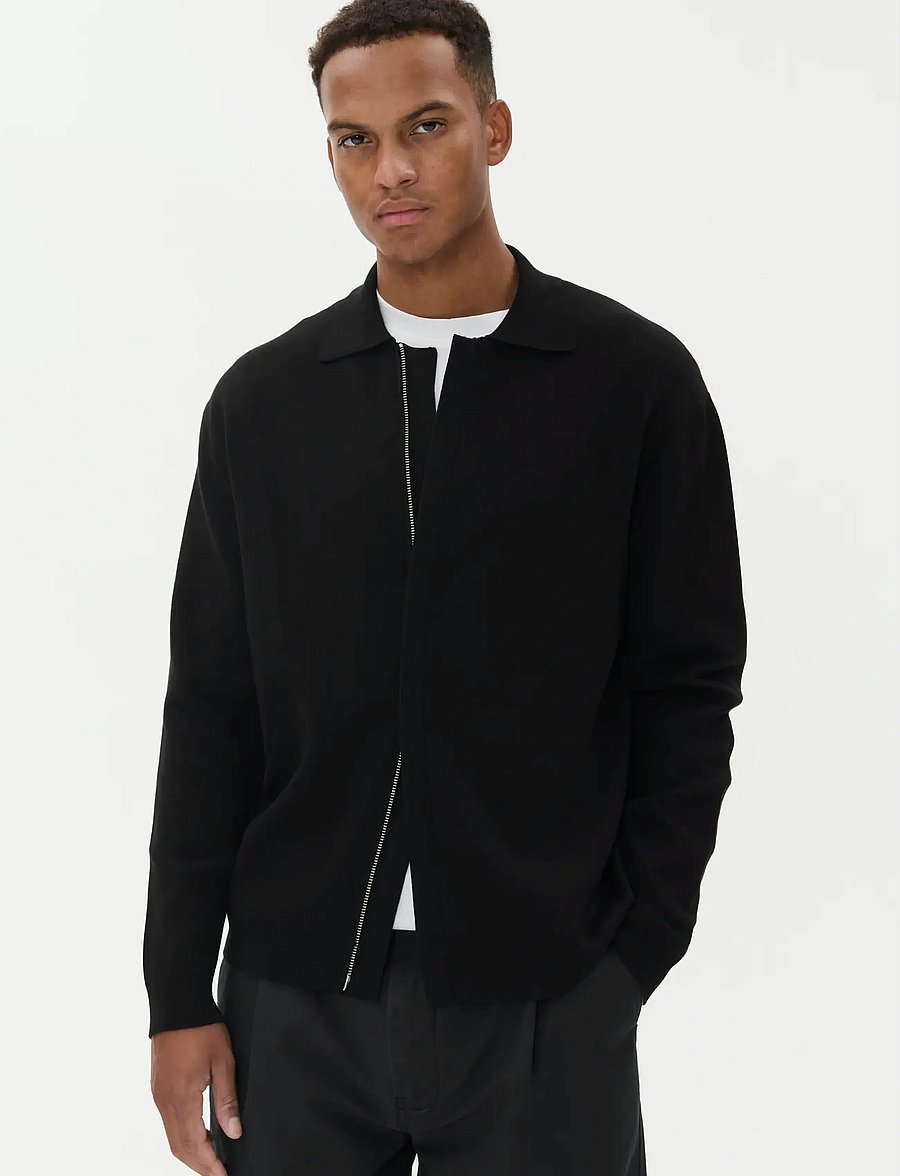 Matinique - MAsantiago - full zip jumpers - black - 0