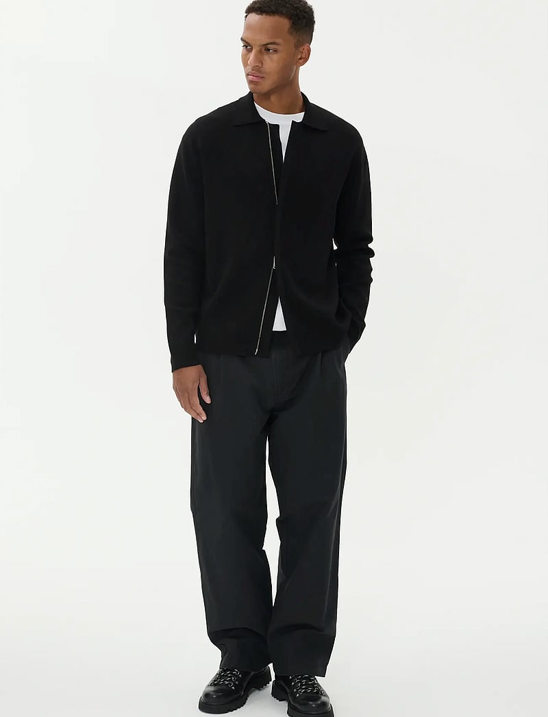 Matinique - MAsantiago - full zip jumpers - black - 2