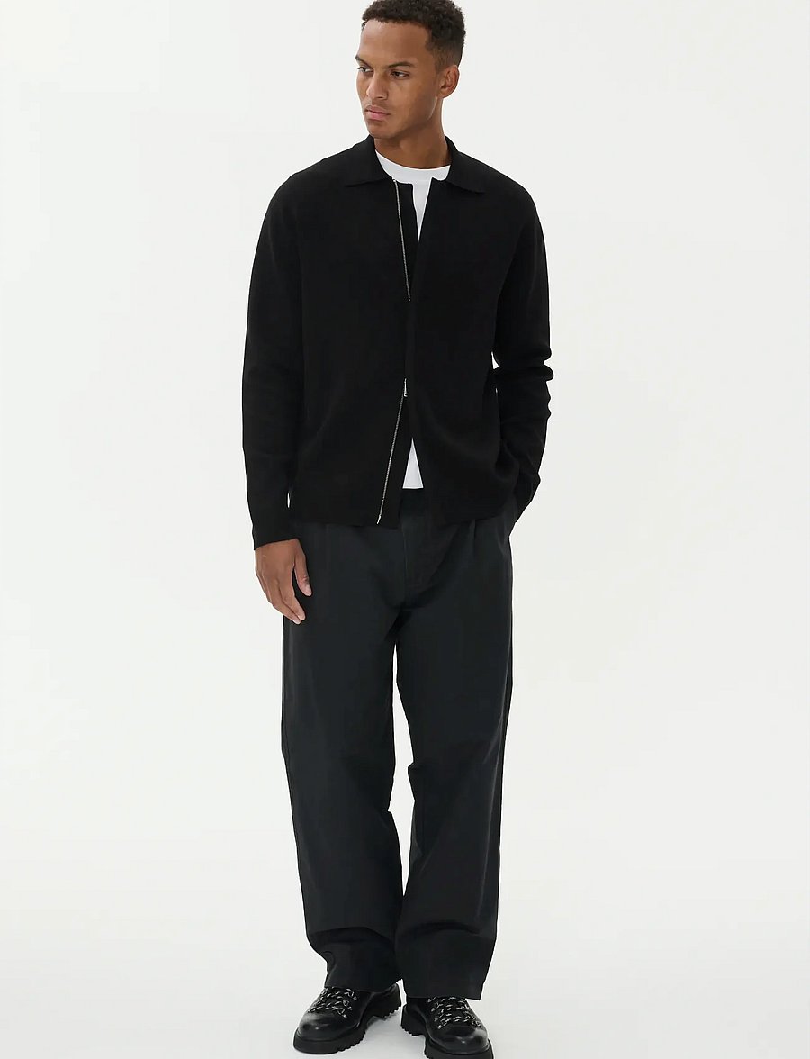 Matinique - MAsantiago - full zip jumpers - black - 2