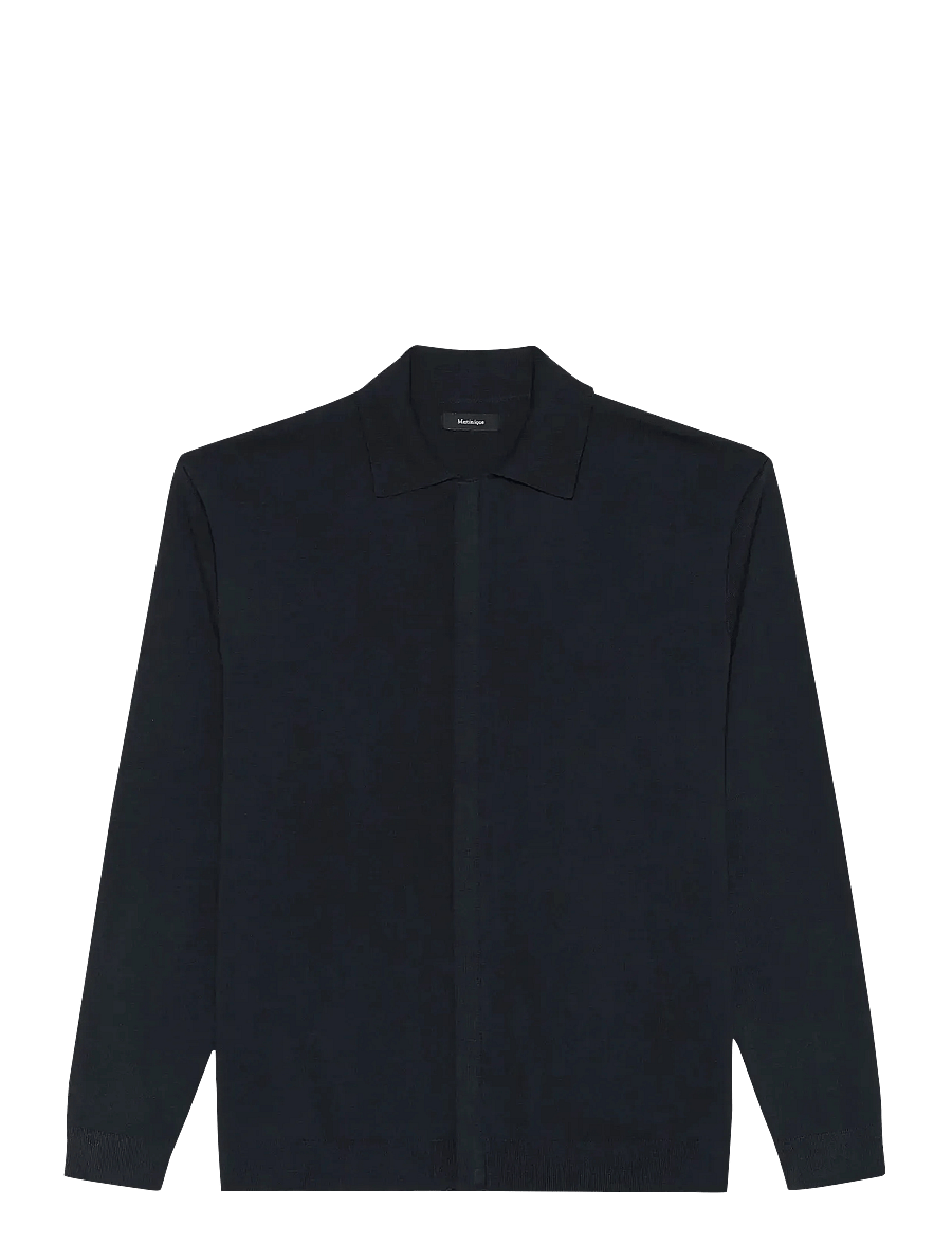 Matinique - MAsantiago - pullover mit durchgehendem reißverschluss - dark navy - 1