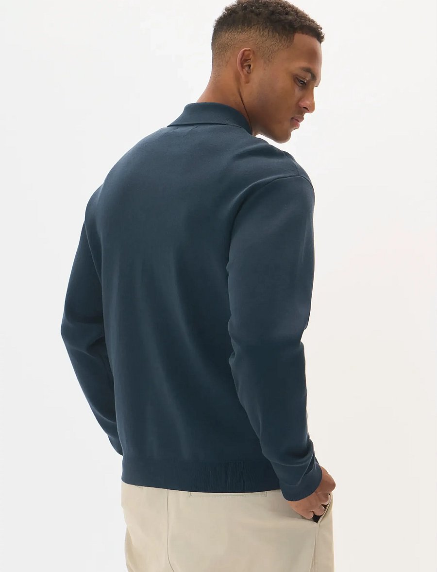 Matinique - MAsantiago - fullzip strik - dark navy - 2