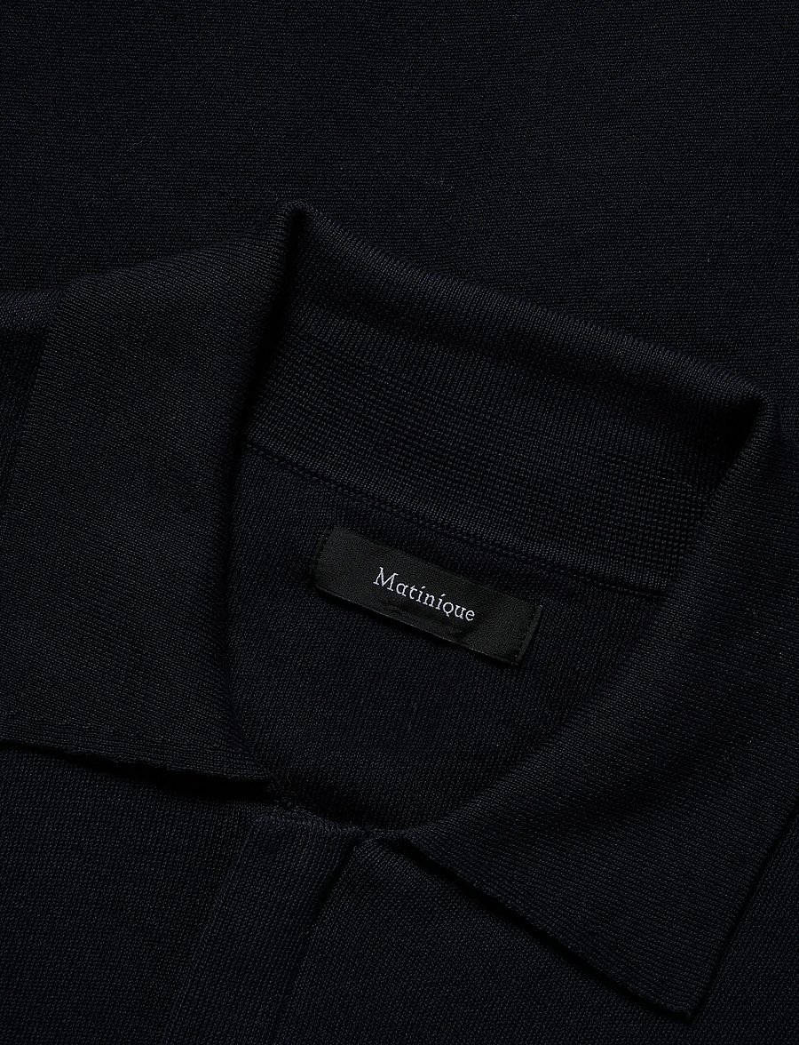 Matinique - MAsantiago - pullover mit durchgehendem reißverschluss - dark navy - 4