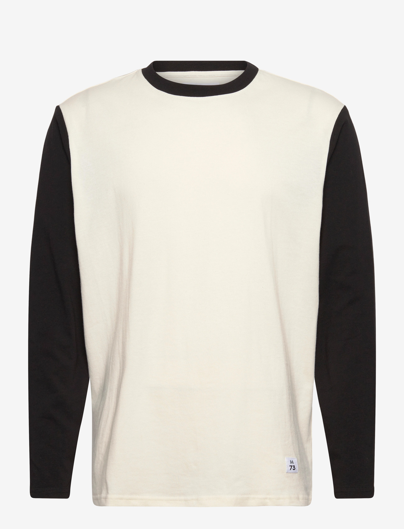 Matinique - MAhudson LS 73 - långärmade t-shirts - black and off white - 1