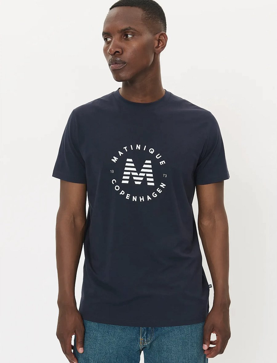 Matinique - MAjeramy Logo - kurzärmelige t-shirts - dark navy - 0