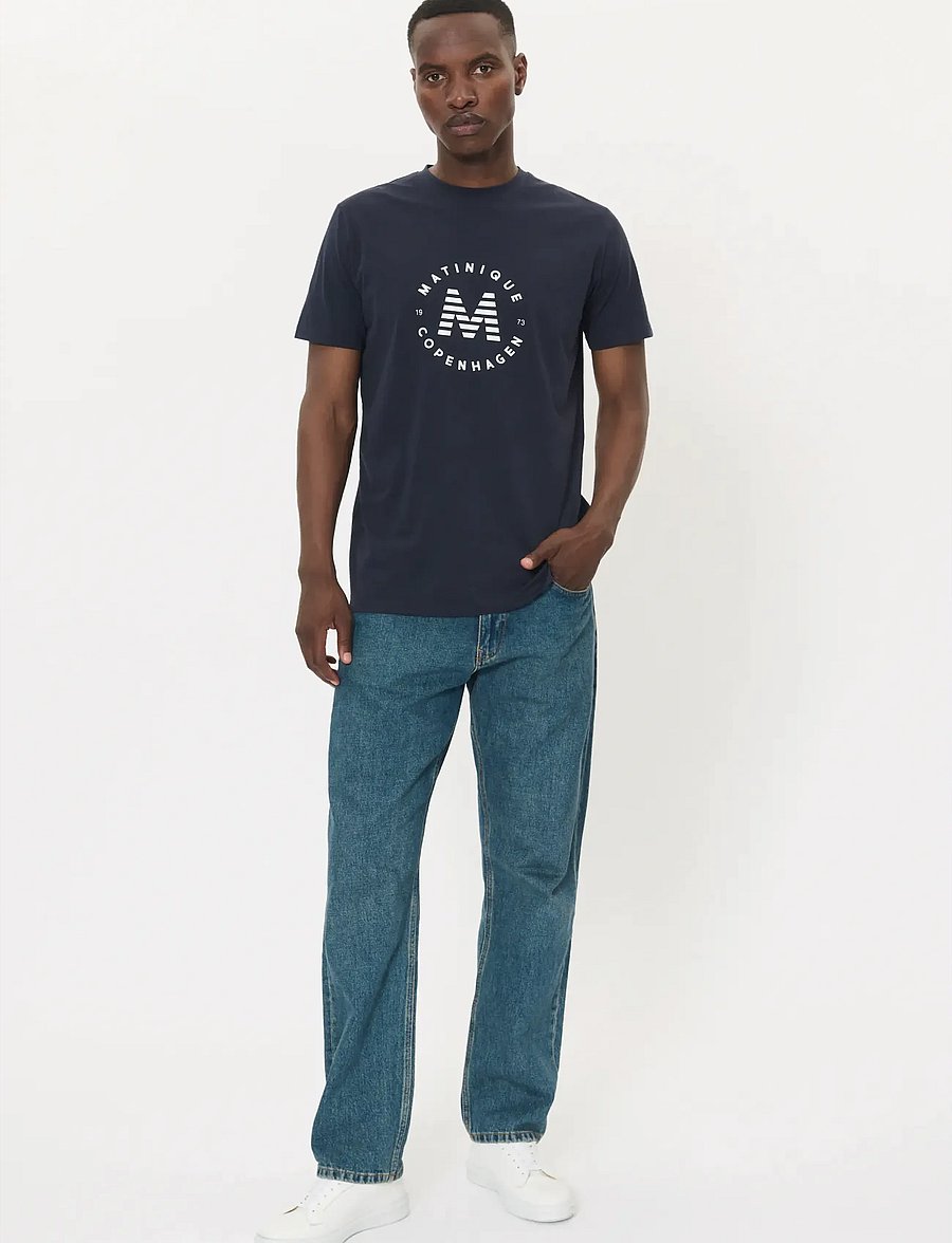 Matinique - MAjeramy Logo - kurzärmelige t-shirts - dark navy - 2