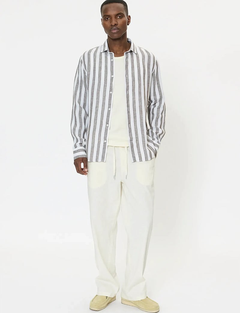 Matinique - MAmarc short - stribede skjorter - chocolate brown - 2