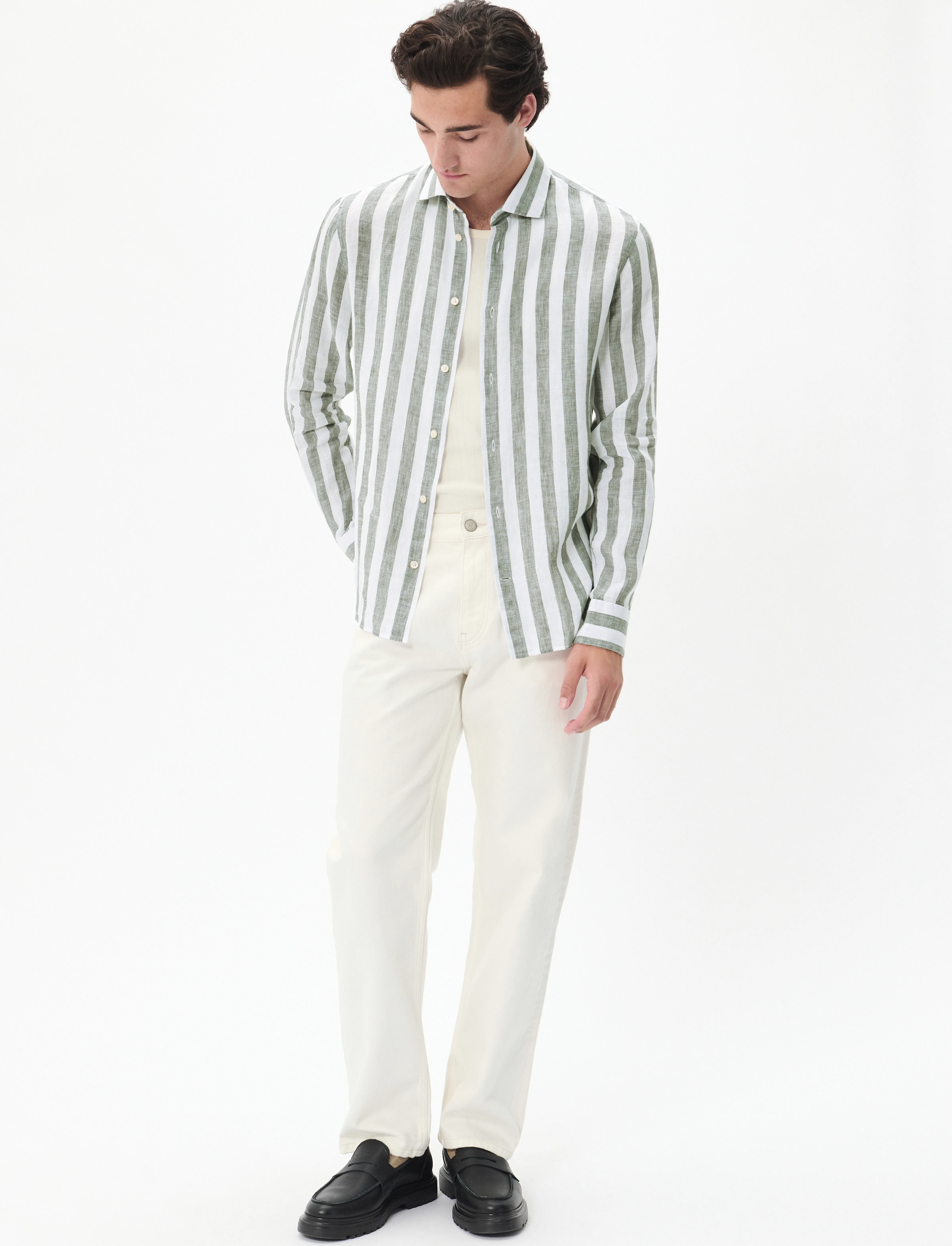 Matinique - MAmarc short - leinenhemden - thyme - 2