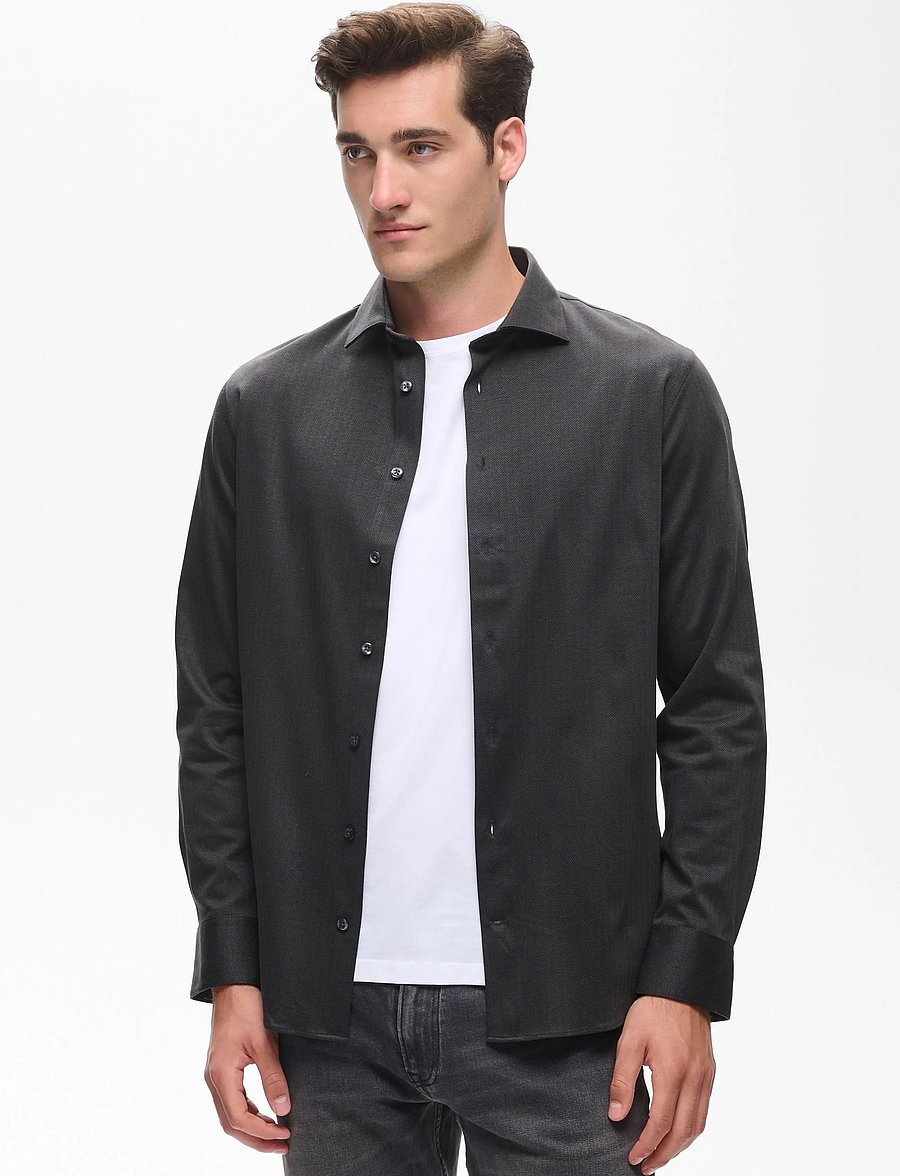 Matinique - MAmarc N - ametlikud särgid - black - 0