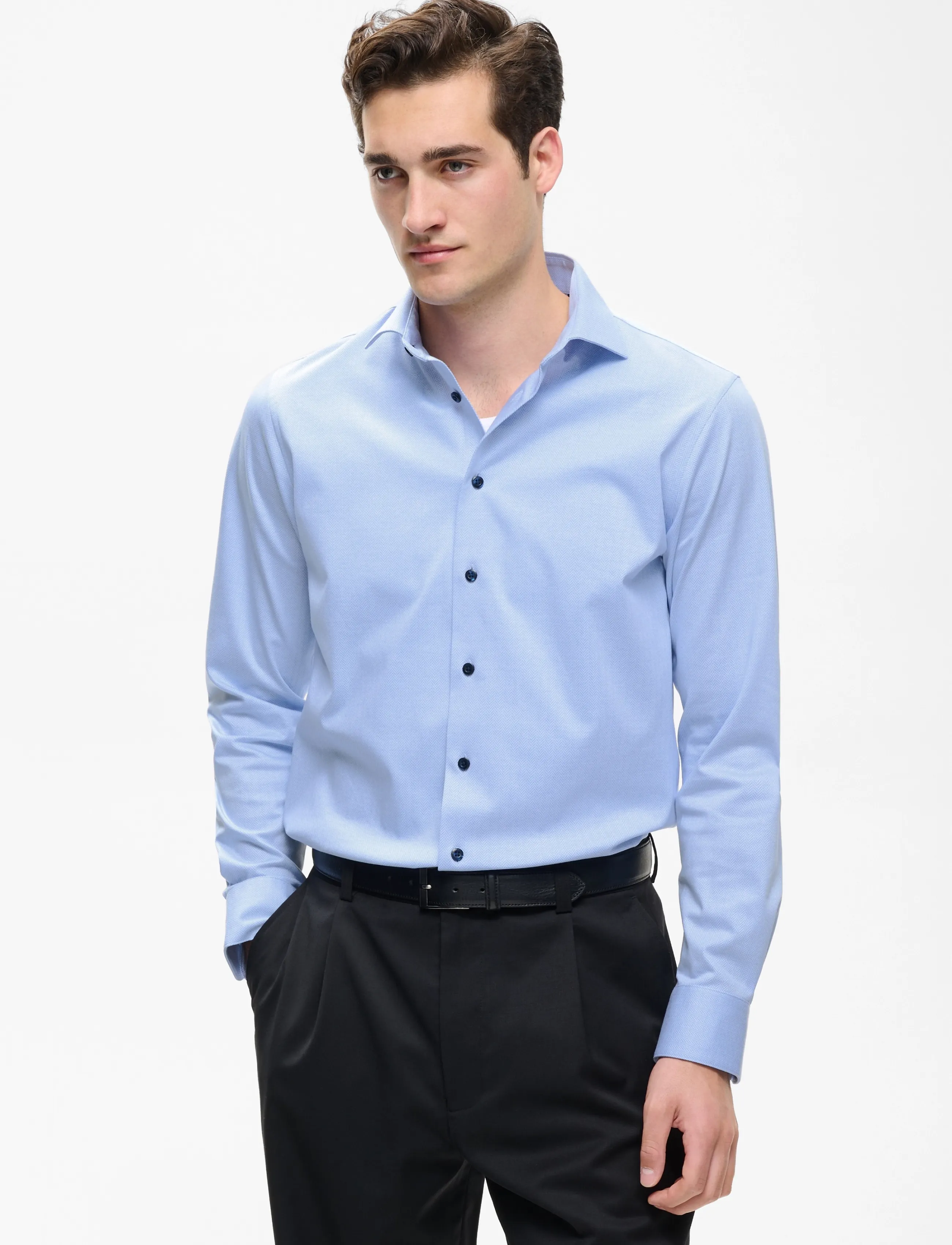Matinique MAmarc N - Kostymskjortor - CHAMBRAY BLUE / blue