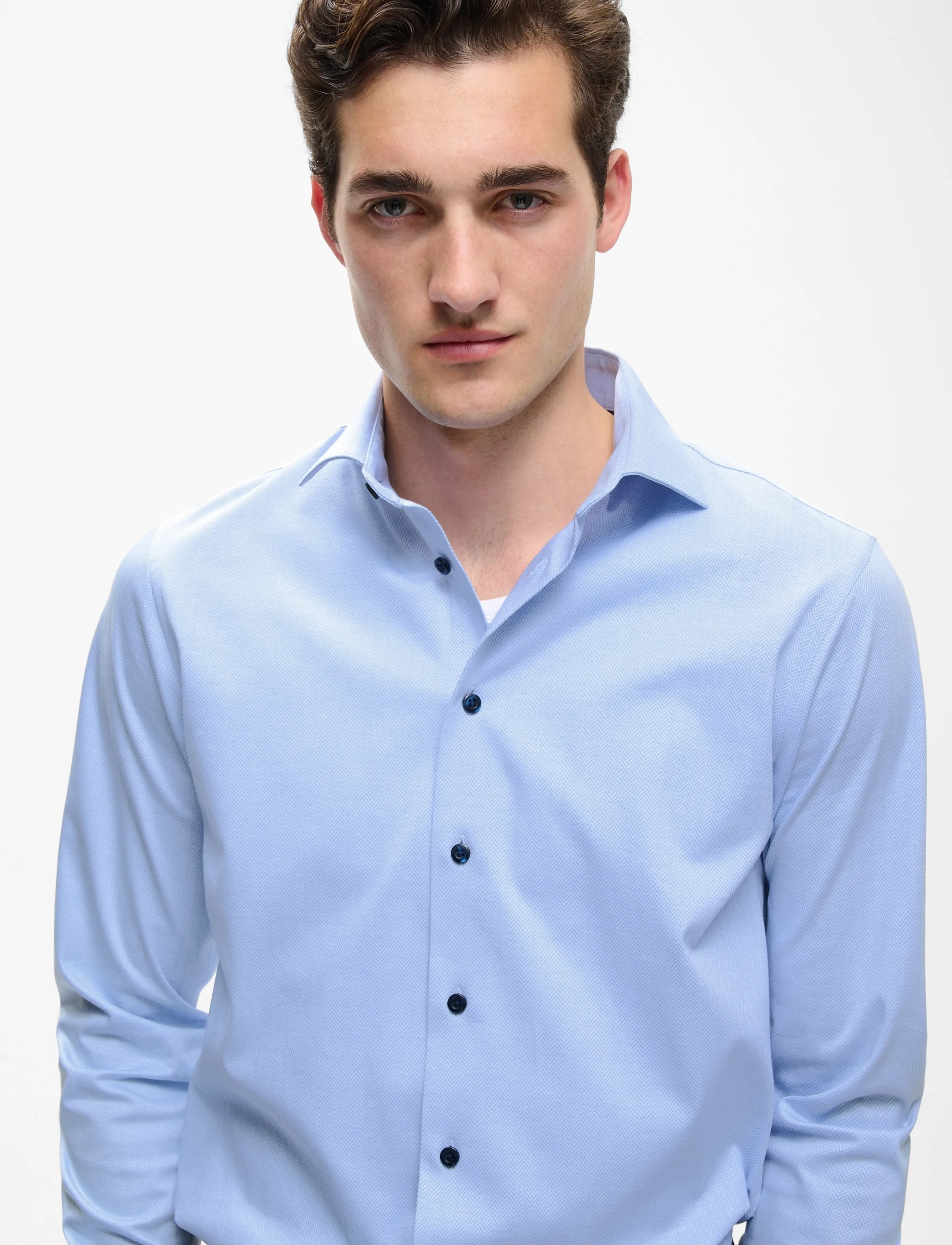 Matinique - MAmarc N - kostymskjortor - chambray blue - 4