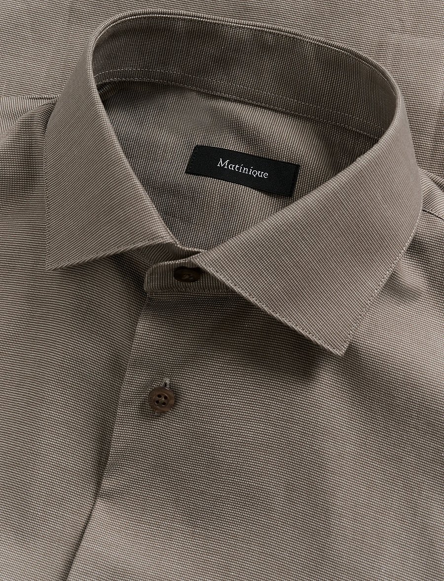 Matinique - MAmarc short - formele overhemden - chocolate chip - 5
